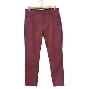 Adidas Golf Go-To 5 Pocket Pants 32 Burgundy Collin Morikawa Player-Issued 07/22
